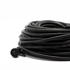 5m Black Rubber Extension Cable Type A