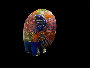 Abstract Painted Elephant