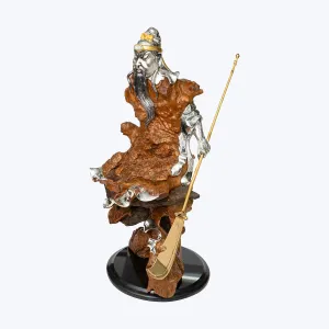 Burl Wood Guan Yu Sculpture