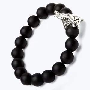 Chinese Zodiac Ebony Bead Bracelet - Year of the Snake