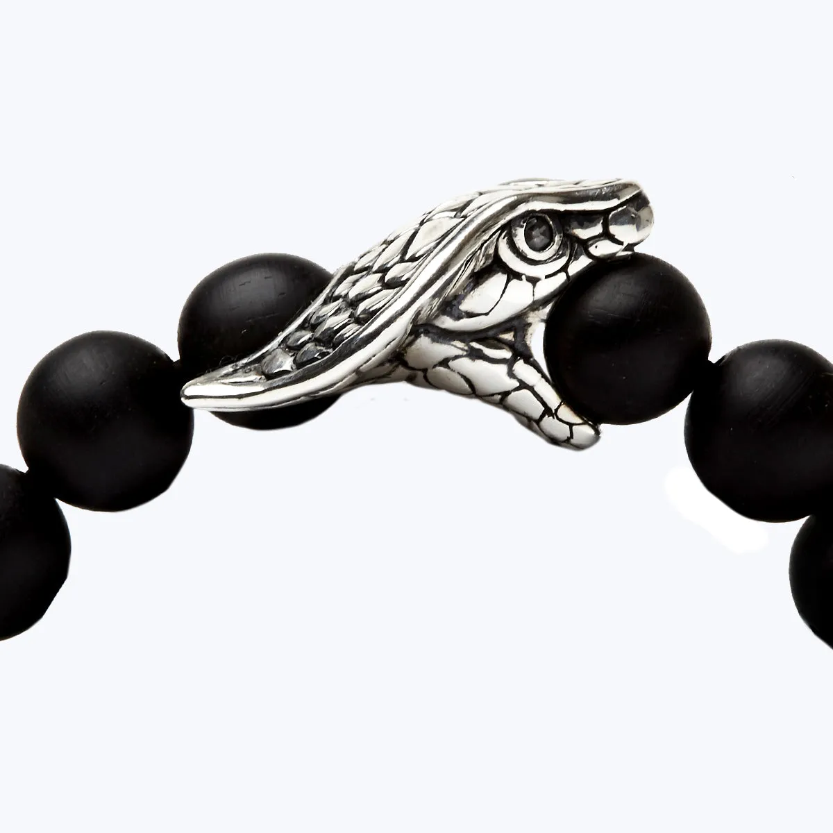 Chinese Zodiac Ebony Bead Bracelet - Year of the Snake