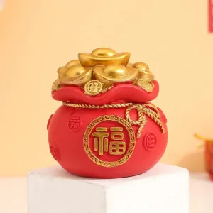 Feng Shui Money Tree Bag Figurine Chinese Moneytree Wealth Figurine