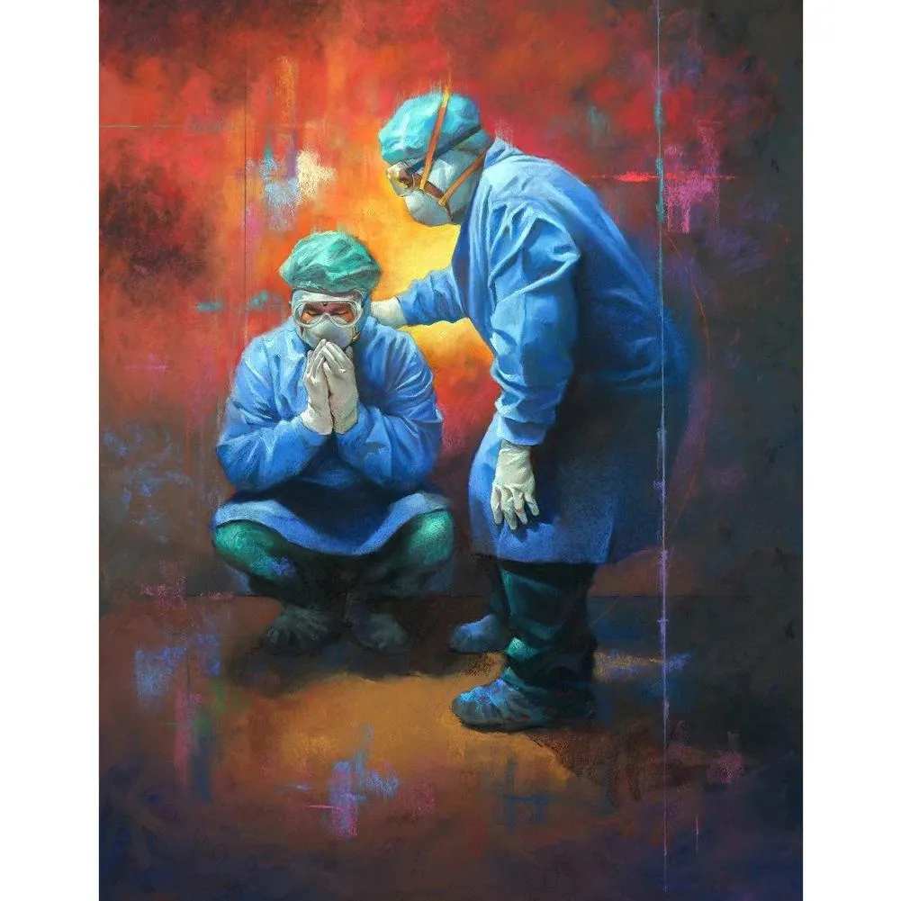 Full Medical Heroes - Full Diamond Painting - (Canvas 30*40cm/11.81*15.75in)