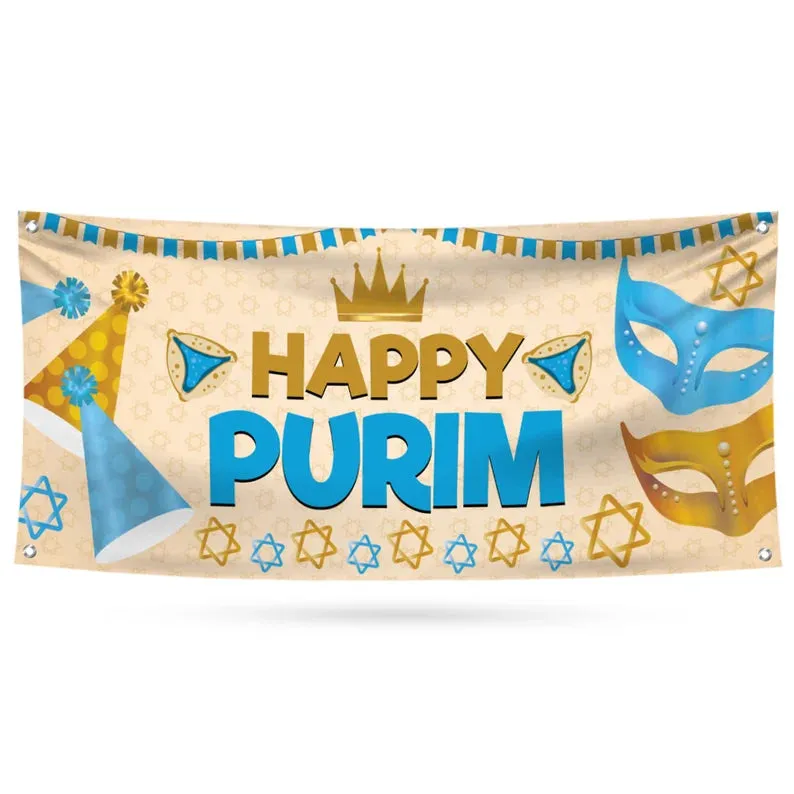 Happy Purim Banner Sign