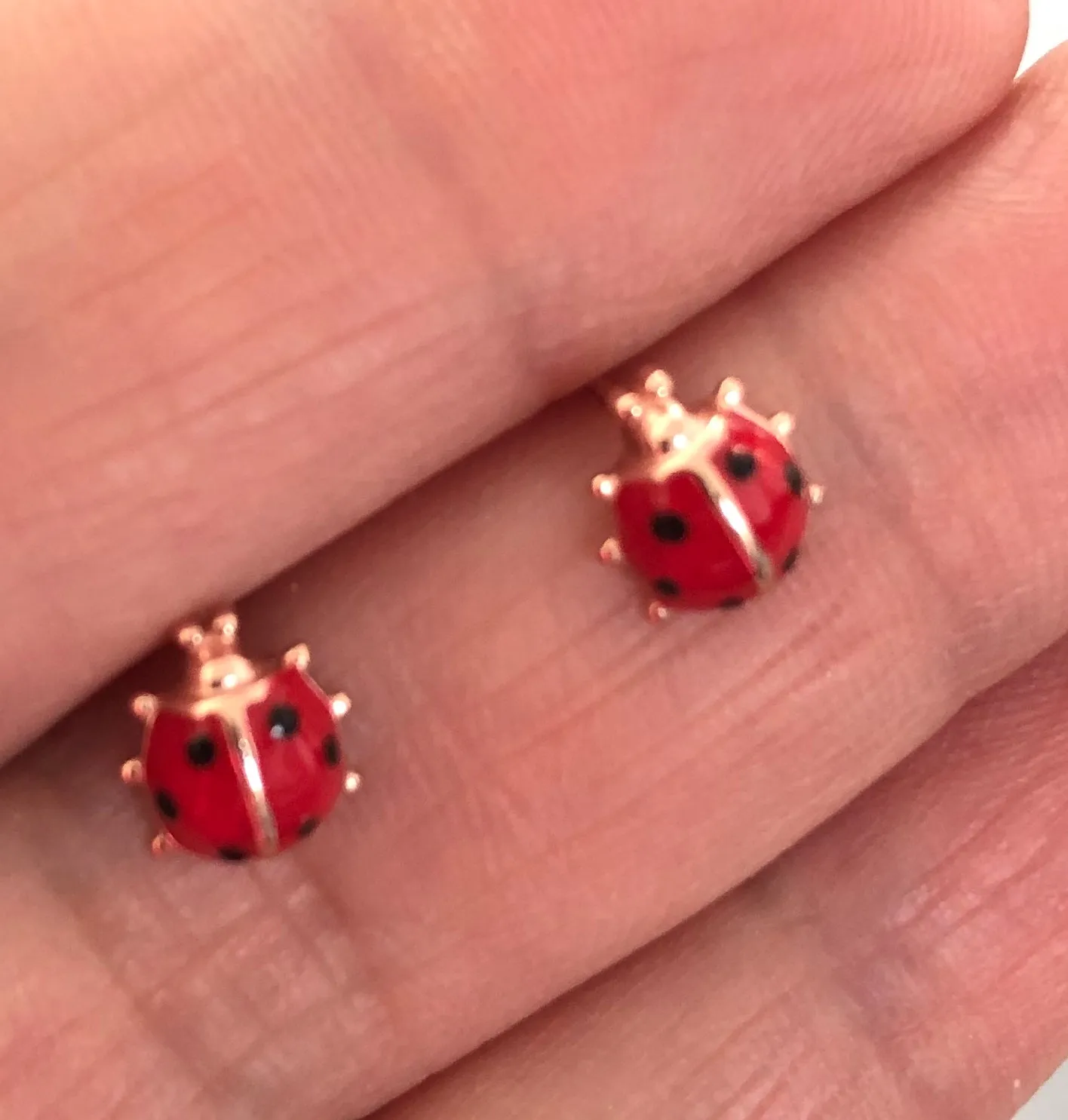 Ladybug Earrings - Studs