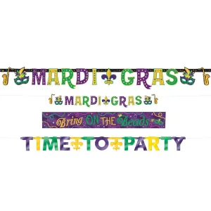 Mardi Gras Multi-Pack Letter Banners