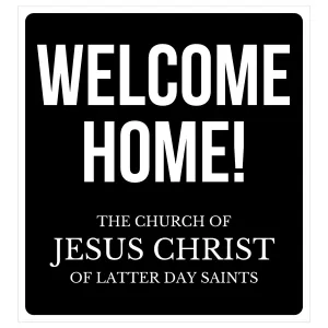 Missionary Welcome Home Banner 24"x 26" | 1 ct