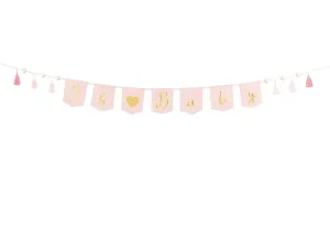 Oh Baby Bunting with Tassels Pink