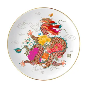 'Peony Dragon' Set of 4 Plates