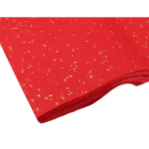 RED GOLDEN RAIN - Gold Speckled Shuen Decorative Paper