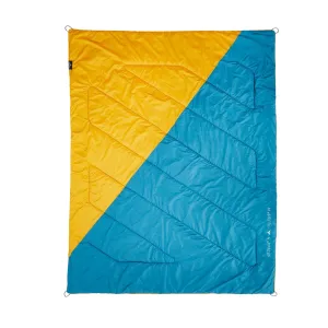 Teton Highline Camp Blanket in Goldenrod/Peacock