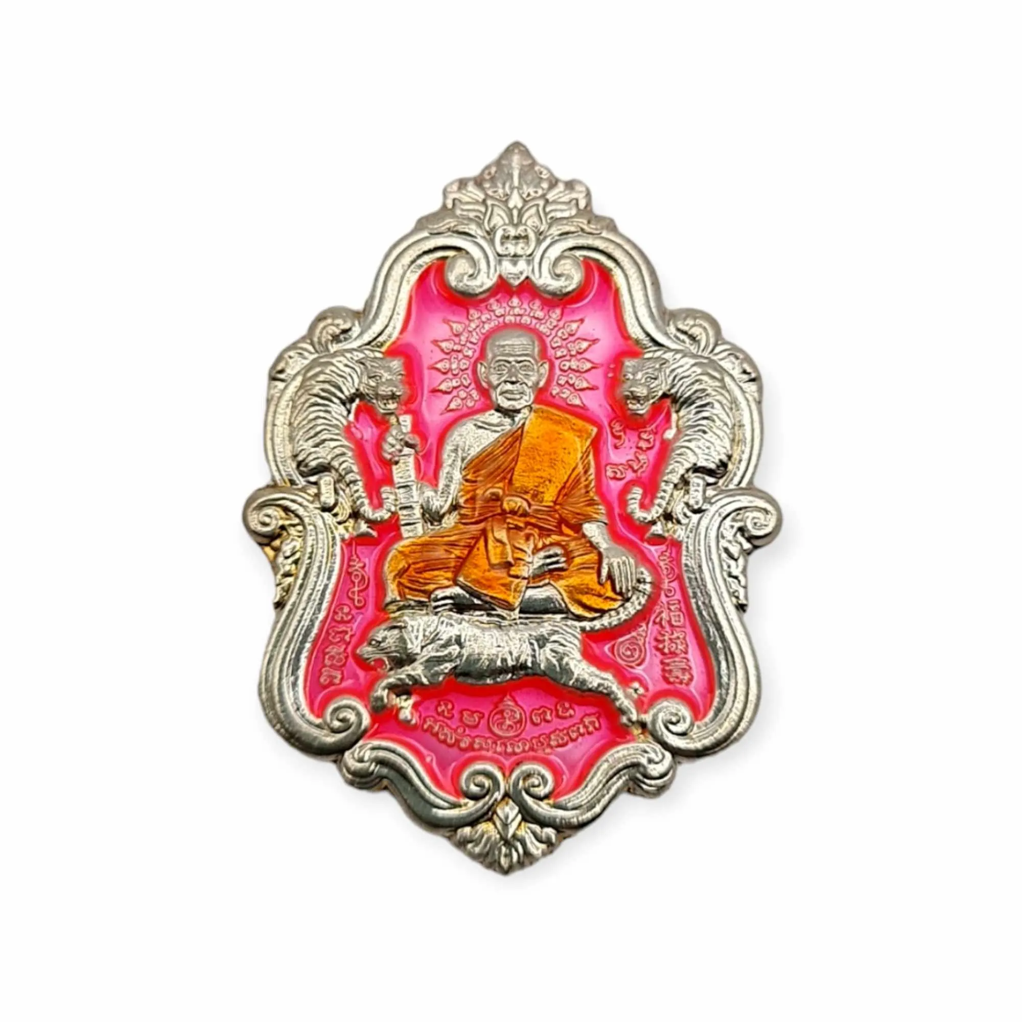 Thai amulet 11 Tigers Jaosur Sanlann Lp Phat Wat Huayduan Protection charm Lucky Pendant waterproof case Genuine Authentic Talisman