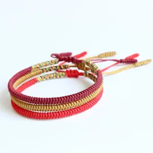 Tibetan Buddhist Handmade Charmed Knots String Bracelets