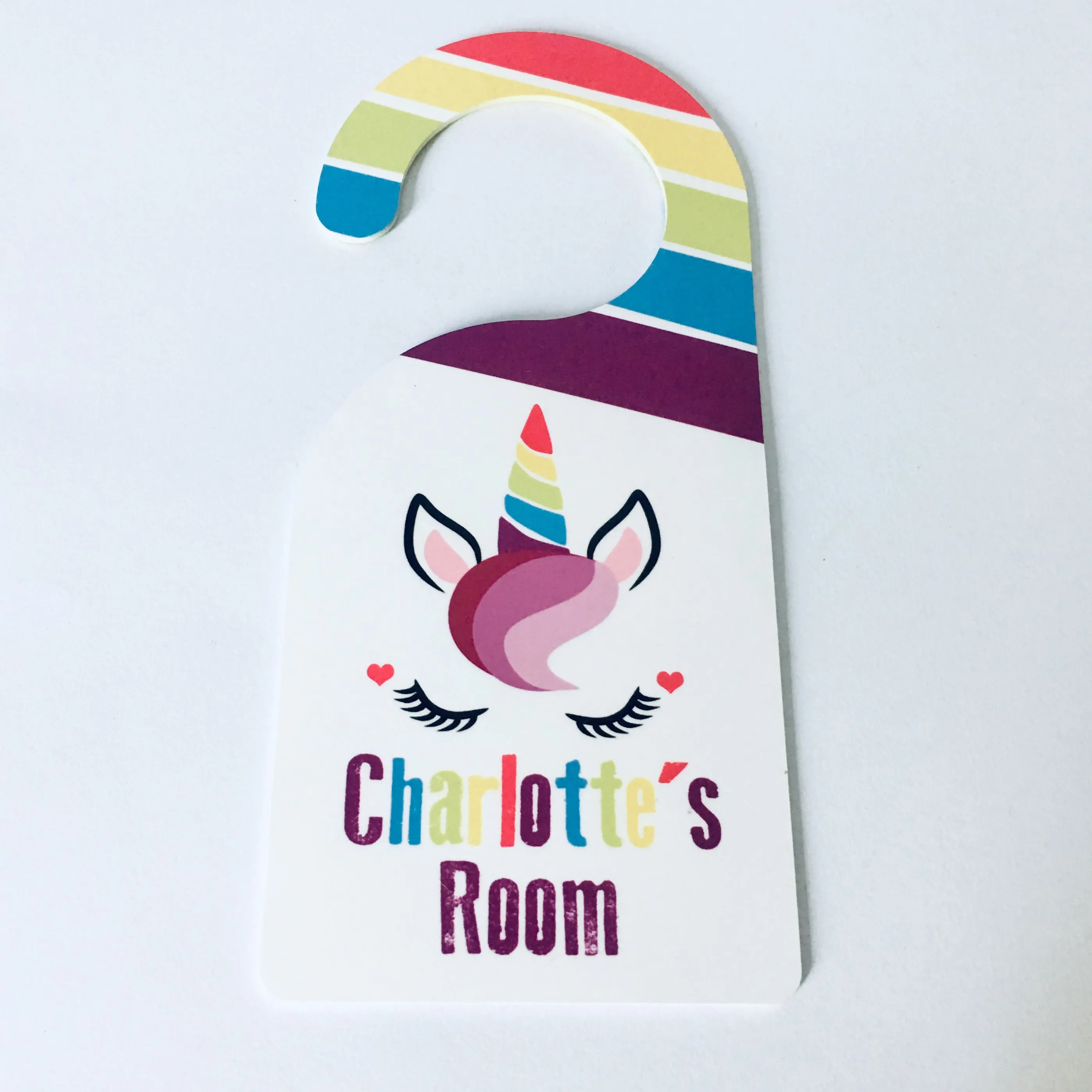 Unicorn Door Hanger - Personalised